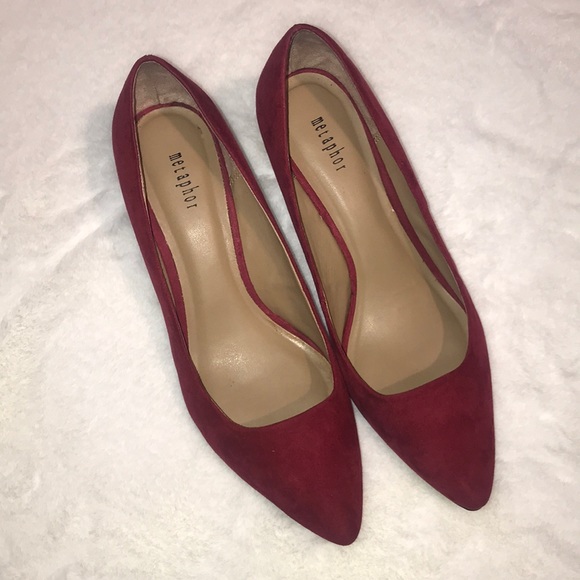 Metaphor Shoes - 😍 Metaphor Red Suede Heel